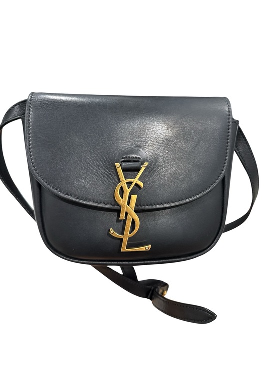 Saint Laurent Handbags - Saint Laurent Black Leather YSL Logo Crossbody